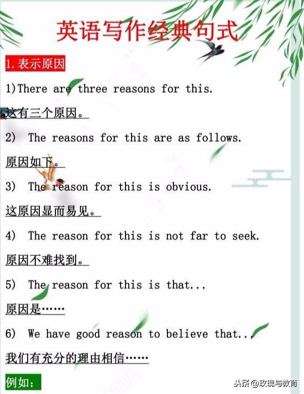 满分英语怎么写？这经典句式得收下，初中三年都得看，考试直接用