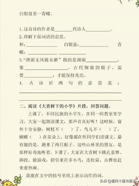 人教版：三年级课外阅读专项训练，语文考100的孩子都在做
