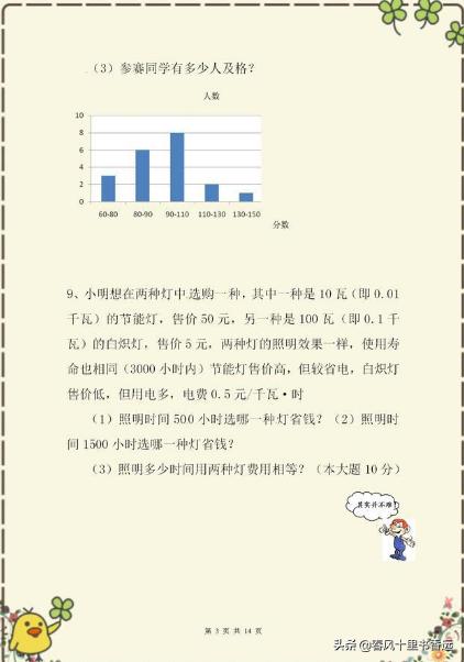 初一上册数学训练题（15套），考点全面，提前做，开学不下120