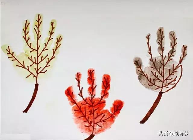 最新幼儿园玩手印画，孩子一定没玩过