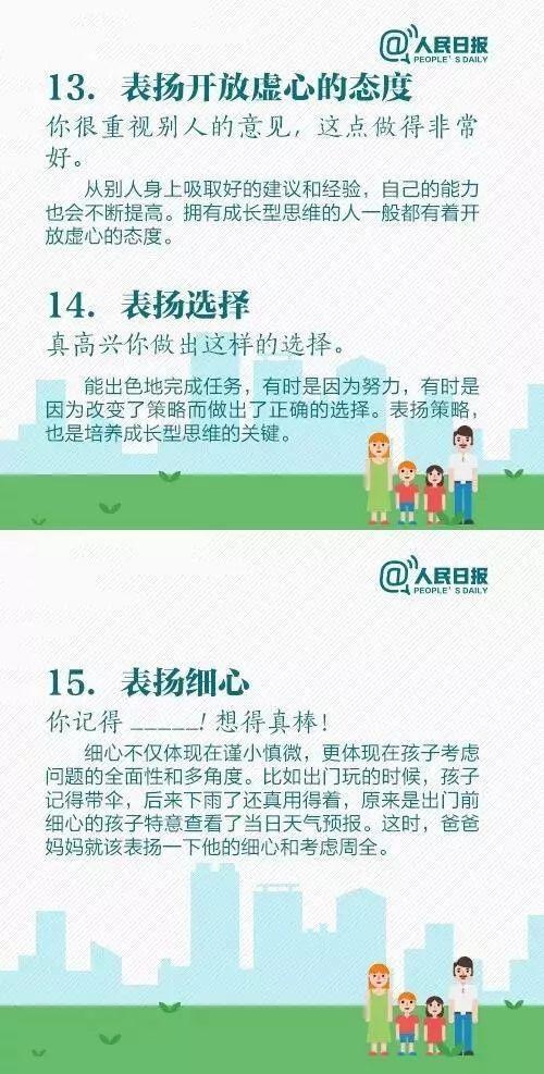 人民日报：15个表扬孩子和10个惩罚孩子的科学方法，转给家长