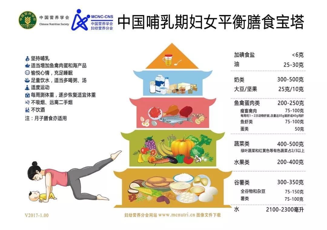 【收藏】中国权威的备孕、孕期、哺乳，婴幼儿，学前儿童膳食宝塔