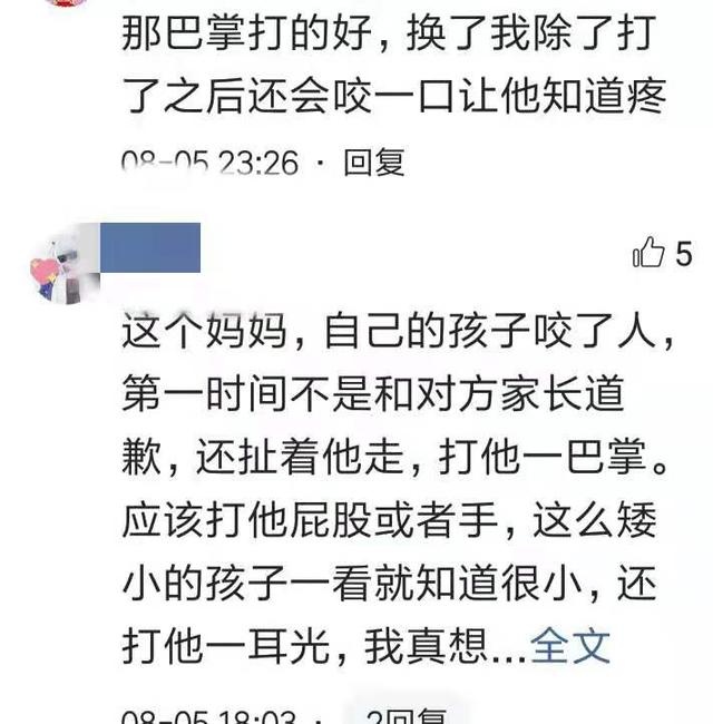 两岁孩子咬人，被亲妈连扇两巴掌