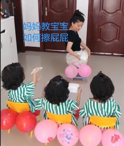 担心孩子上幼儿园不会“擦屁股”？学学这位妈妈，一遍娃就记住了