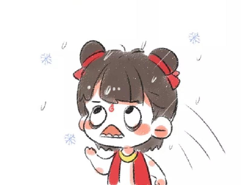 魔童降世哪吒：哪吒嫌弃天气太热了，敖丙立马为他下一场雪