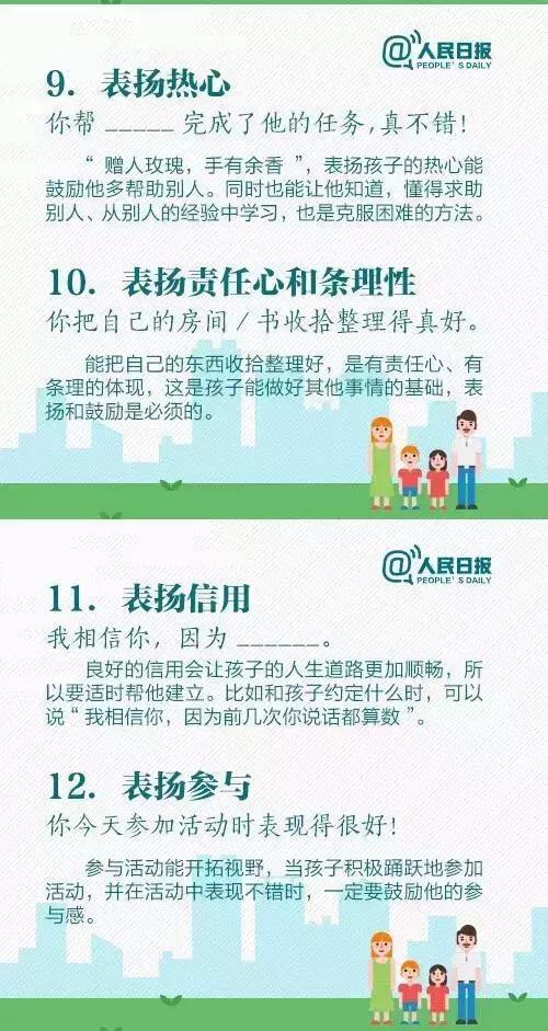 人民日报：15个表扬孩子和10个惩罚孩子的科学方法，给家长看看