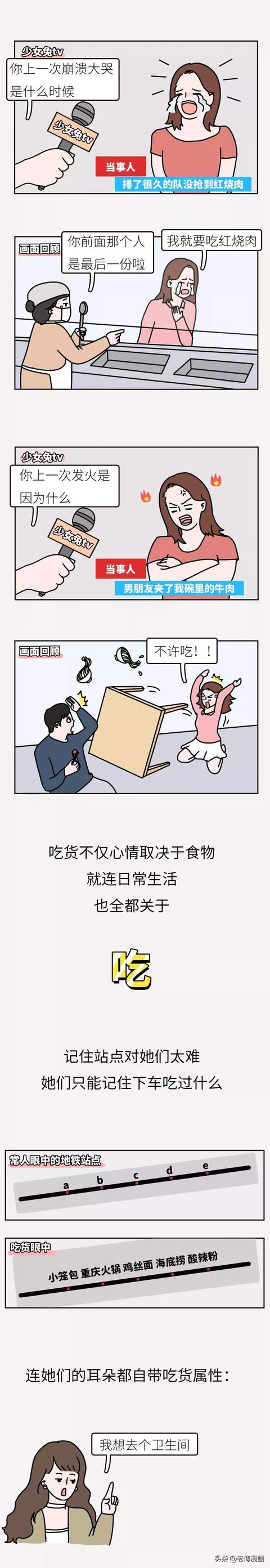 千万别和吃货做朋友！（漫画）