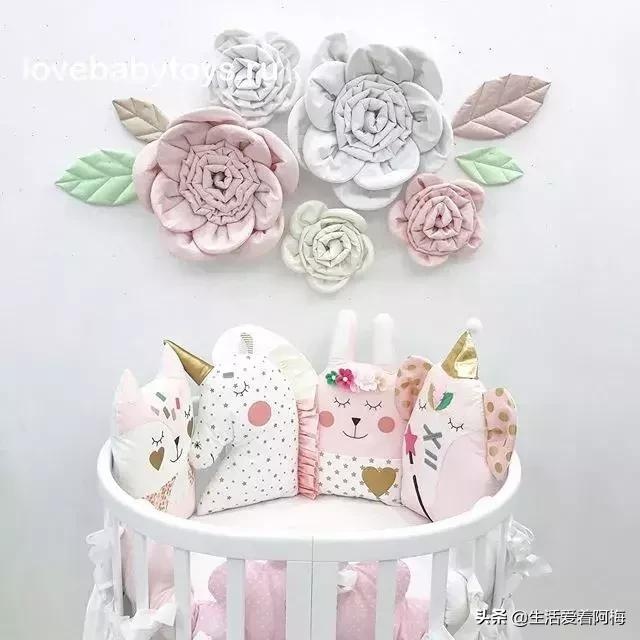 这么温馨可爱的婴儿床，你相信是用旧衣服旧床单DIY装扮的吗？