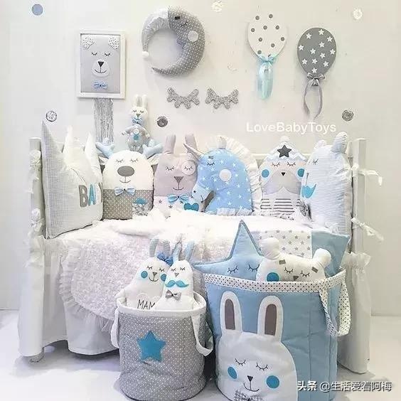 这么温馨可爱的婴儿床，你相信是用旧衣服旧床单DIY装扮的吗？