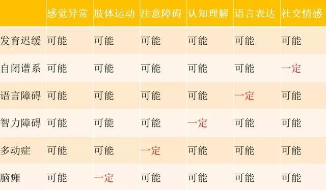 自闭症、发育迟缓之间是什么联系吗？区别在哪里？