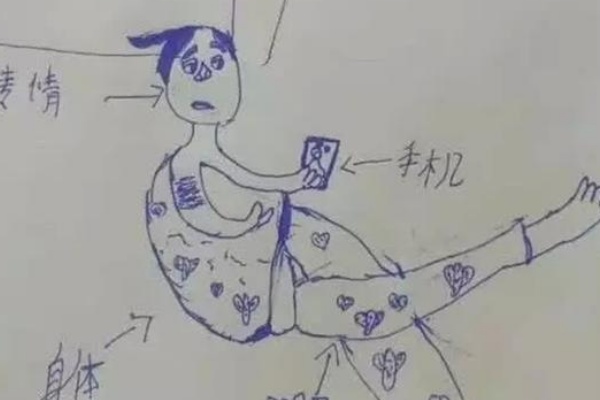 幼儿园要求画妈妈睡觉，看到最后一个孩子的画，老师忍不住笑了！