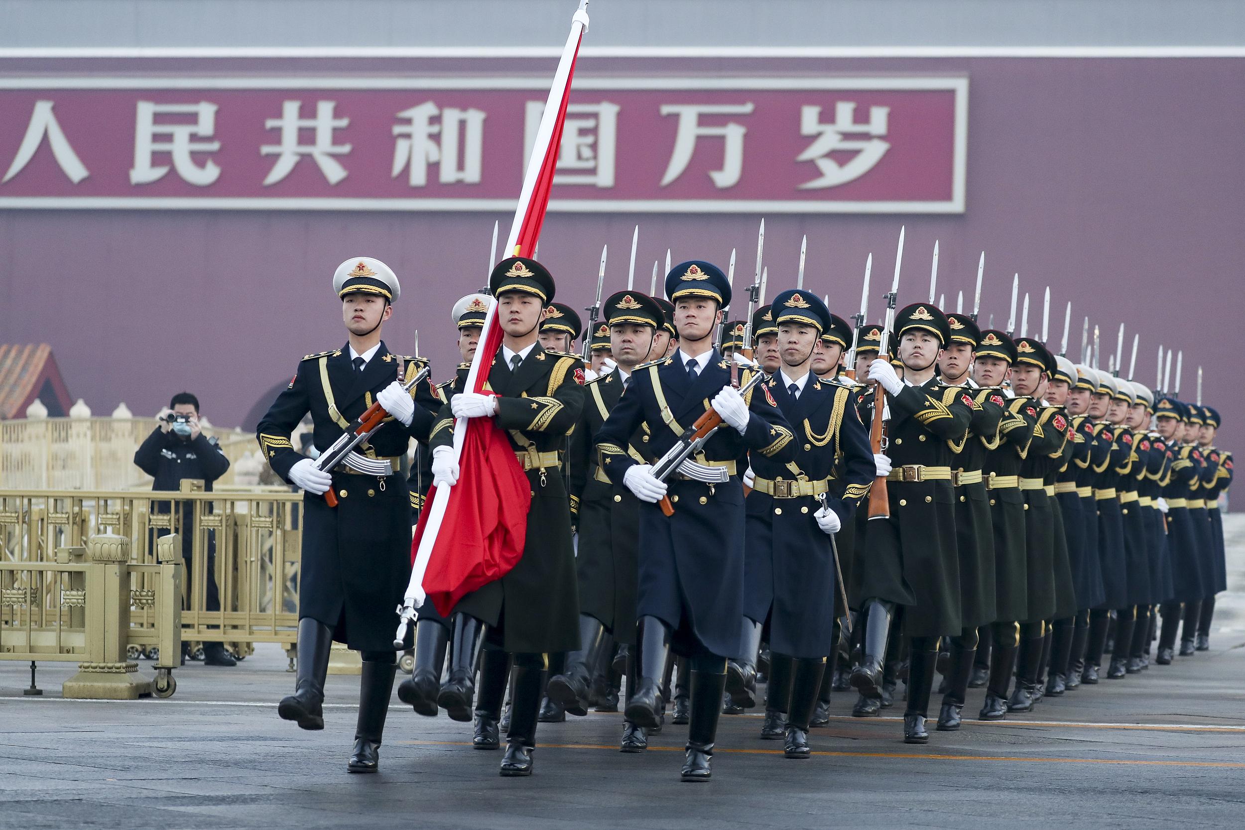 正月初一 天安門 廣場 升旗