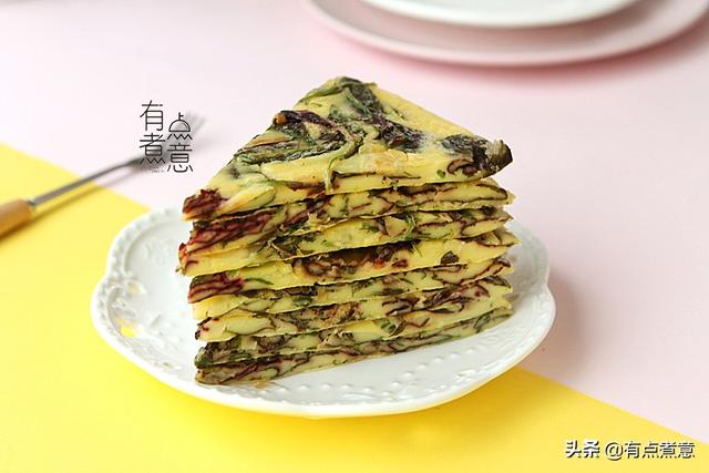 超级宝妈@春天孩子长高季，用这菜做成早餐饼，比喝牛奶强，不懂吃可惜了