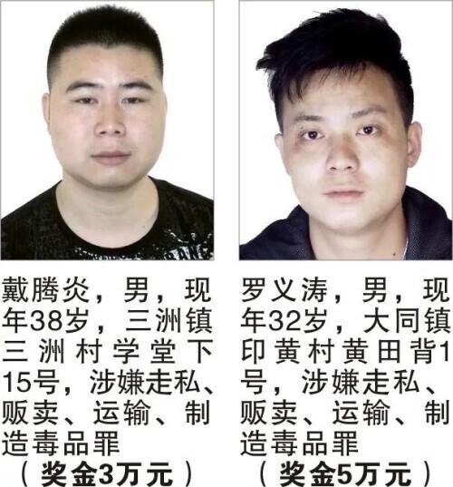 福建长汀警方悬赏缉捕49名涉麻涉毒在逃人员