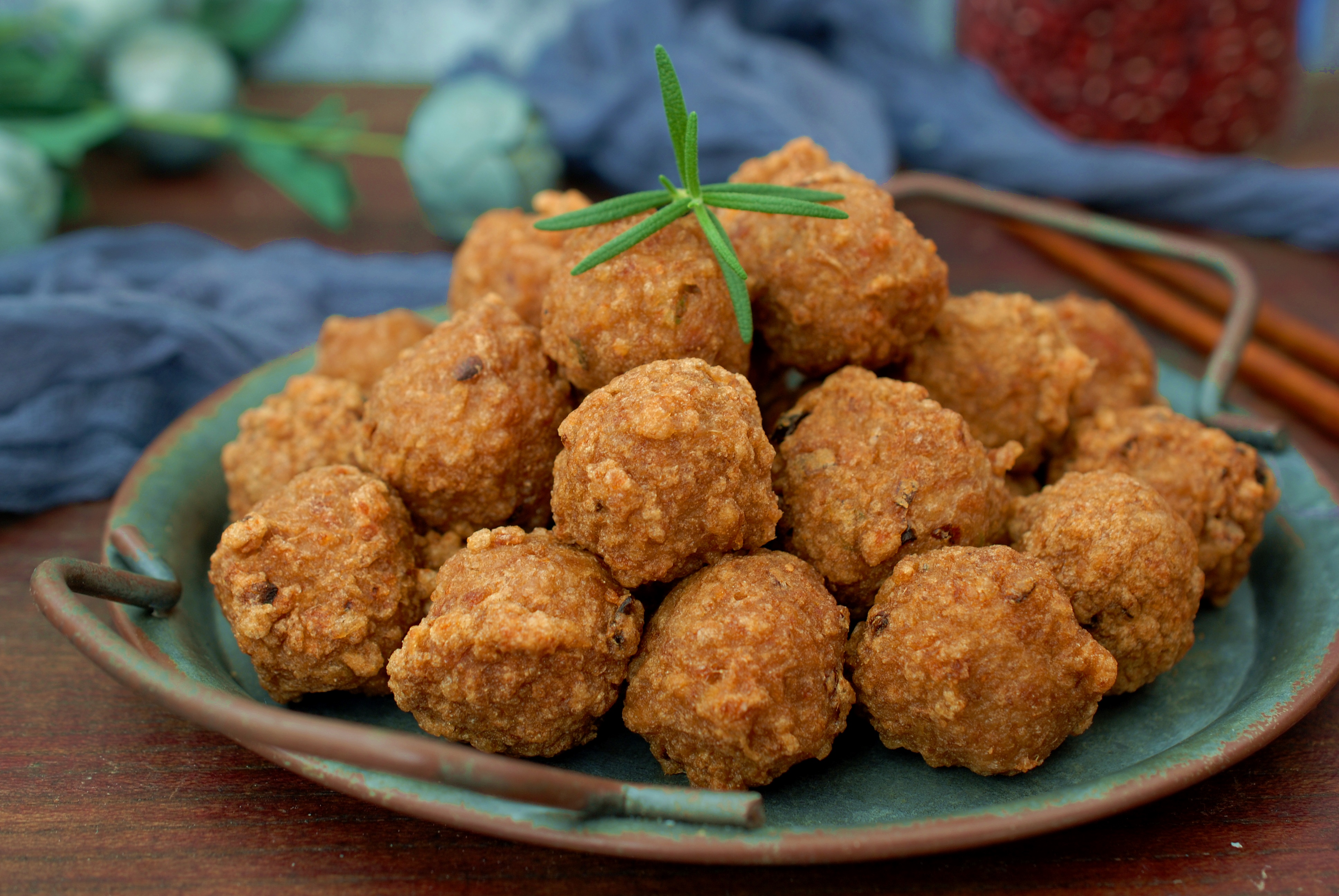 第三道菜:干炸牛肉丸子