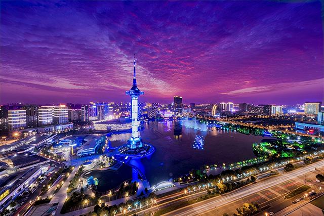 图说:盐城城市夜景 盐城市委宣传部供图