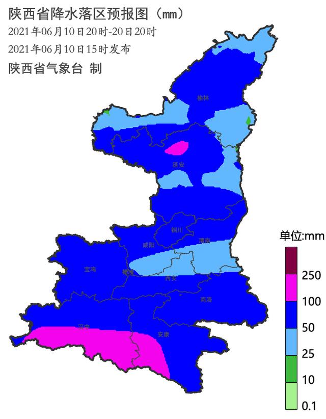 陕西6月中旬多降雨,雷暴天气 主要降水时段公布