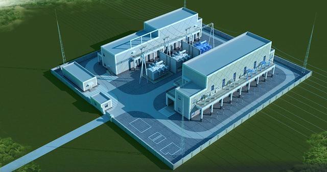 唐山临港220kv输变电工程鸟瞰图.