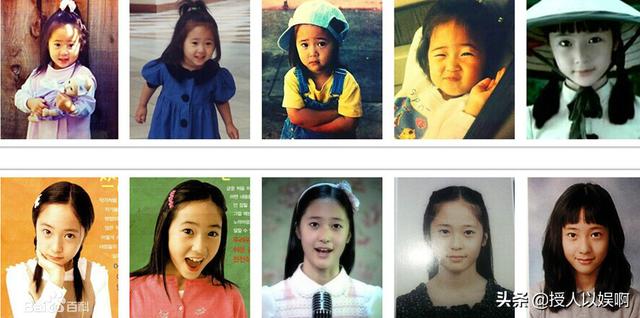 小时候就和大美女韩佳人合作拍广告.