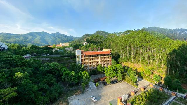 市区订不到房,住郊区 紫莲森林度假酒店,想不到环境这么舒服,里面非常