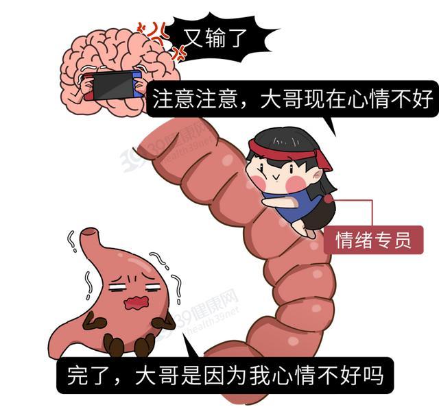 在医学上,把这称为"胃肠道身心疾病"容易诱发胃疼,胃溃疡等疾病发生