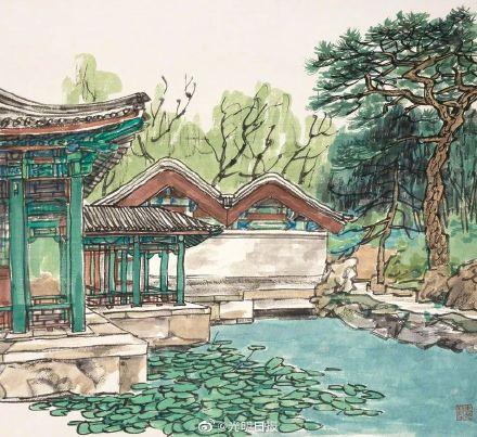 画家如何描绘园林艺术?