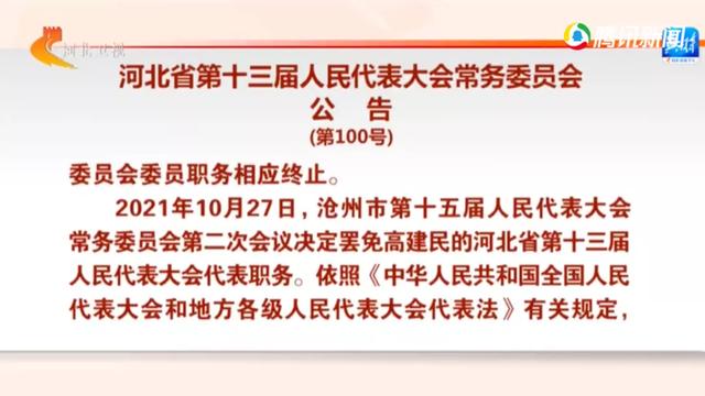 担任市长4个多月就卸任的厅官,被罢免省人大代表职务