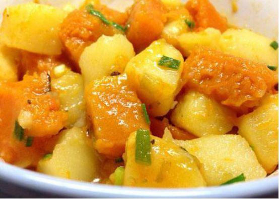 南瓜炖土豆