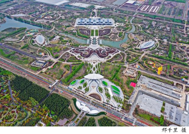 俯瞰花博园北园