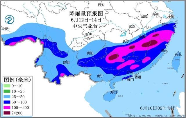 日至14日强降雨过程来袭长江以南地区需加强防范全国未来几天天气预报