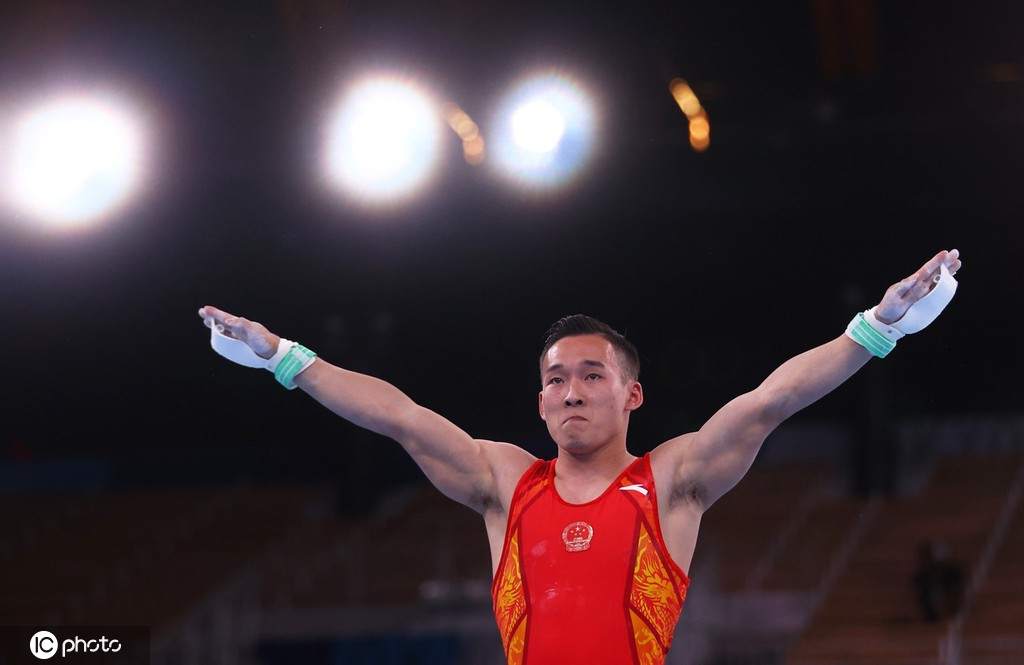 祝贺!肖若腾获得竞技体操男子全能银牌