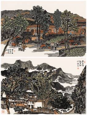 江山任性方多娇 著名画家周矩敏系列写生作品亮相