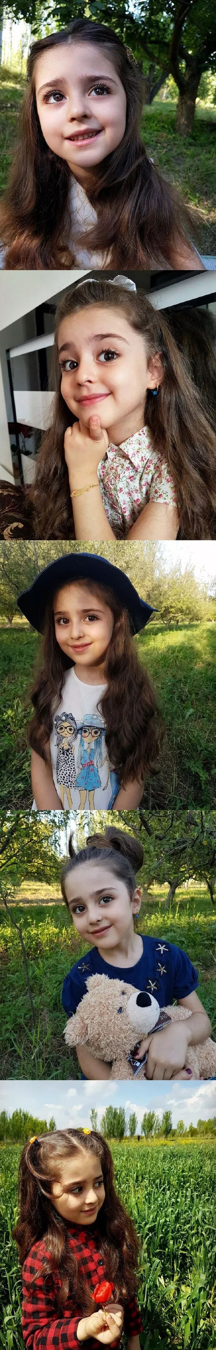 伊朗8岁小女孩被称为全球最美因为太美父亲辞职做贴身保镖
