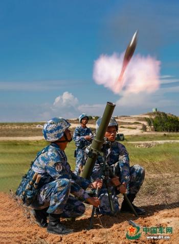 海军陆战队某旅迫击炮实弹射击考核这样进行